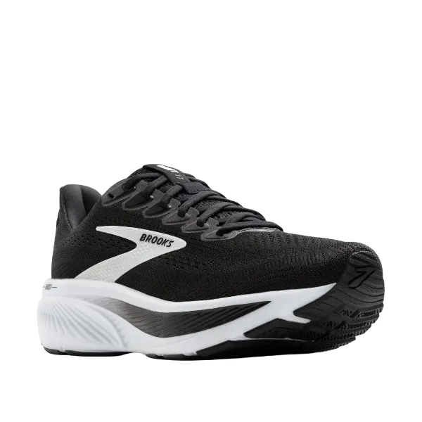 Slip Resistant Groove Design energy - return Brooks Women's Ghost 17 Wide Black/White