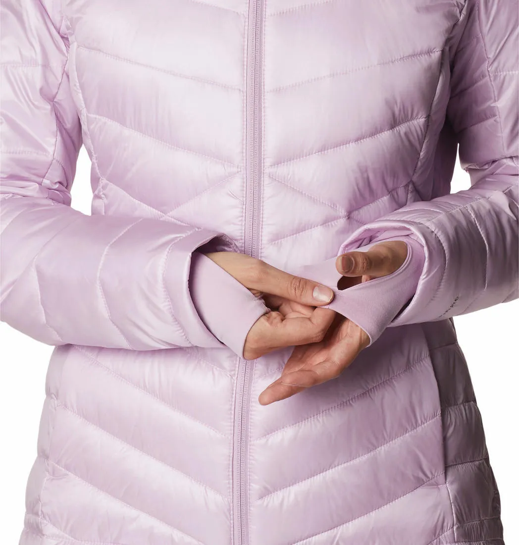 Columbia Women Purple Joy Peak Hooded Jacket Weather Coat