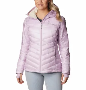 Columbia Women Purple Joy Peak Hooded Jacket Adaptive Climate Control waiters