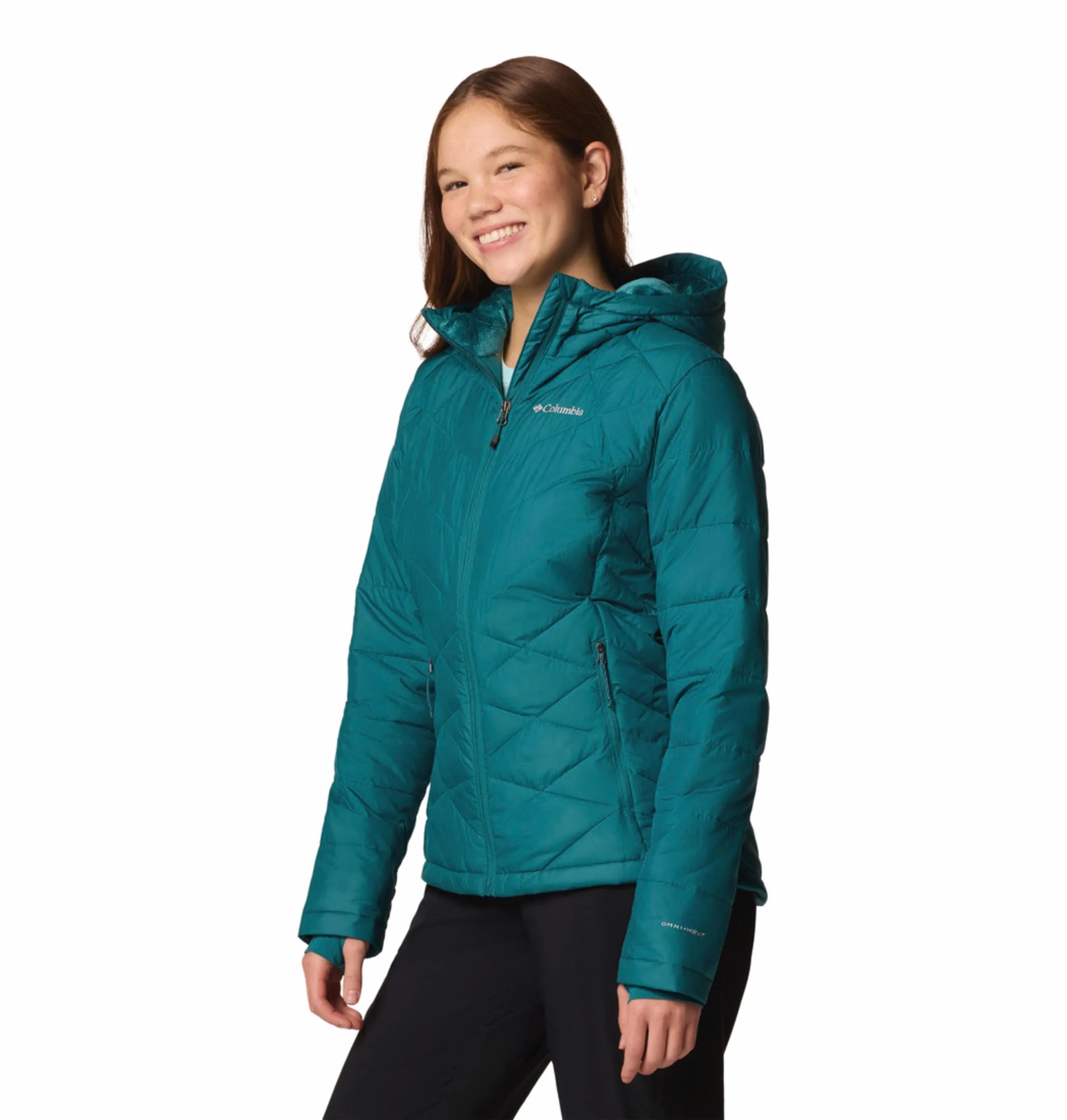 Shelf Full length Columbia Women Blue Heavenly Hooded Jacket