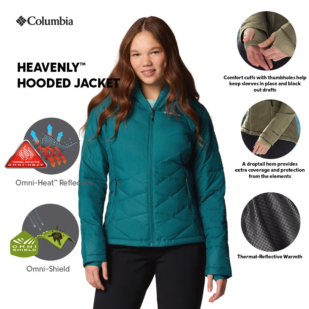 Daily Chill Perforated Underarm Vents Columbia Women Blue Heavenly Hooded Jacket