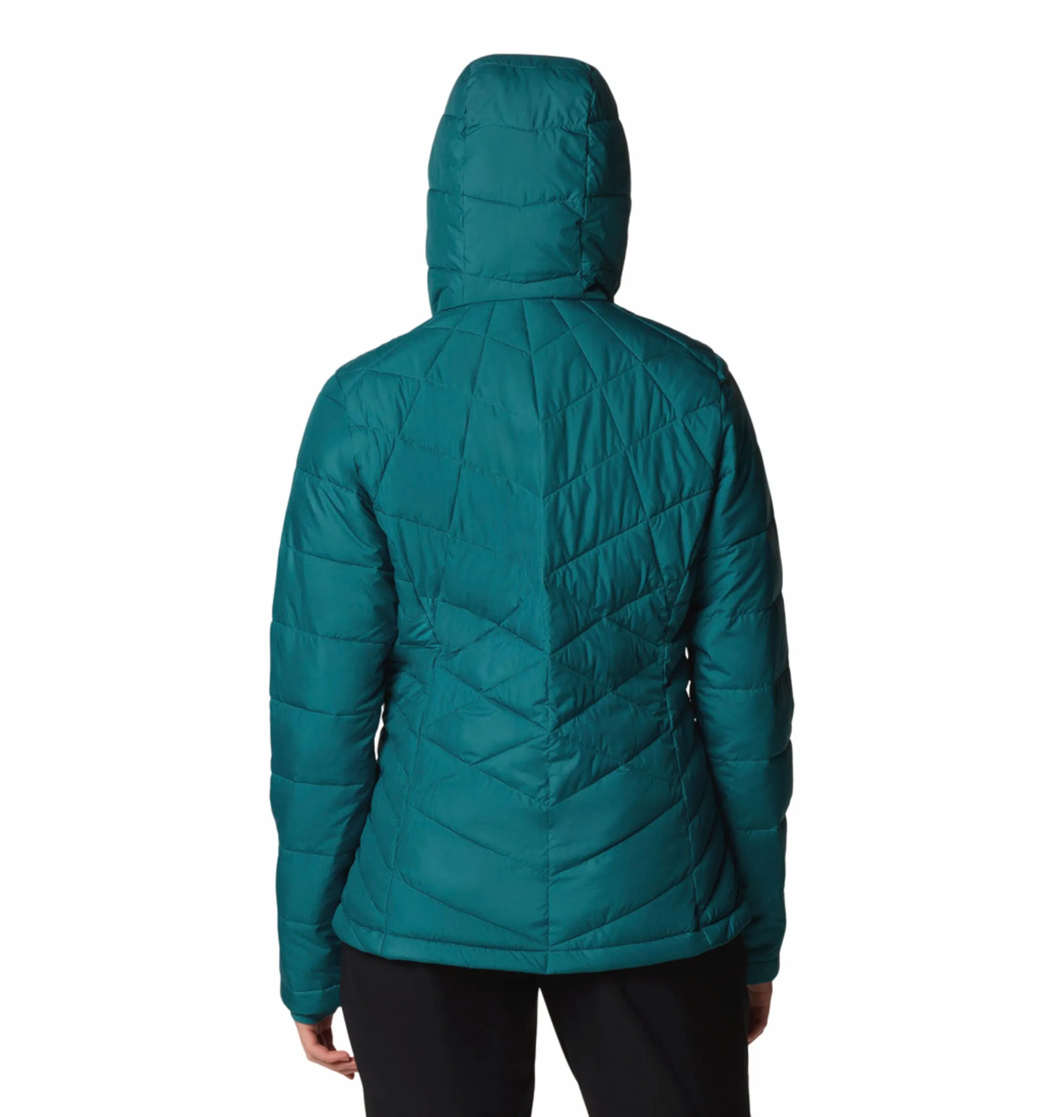 Columbia Women Blue Heavenly Hooded Jacket Cozy Lining