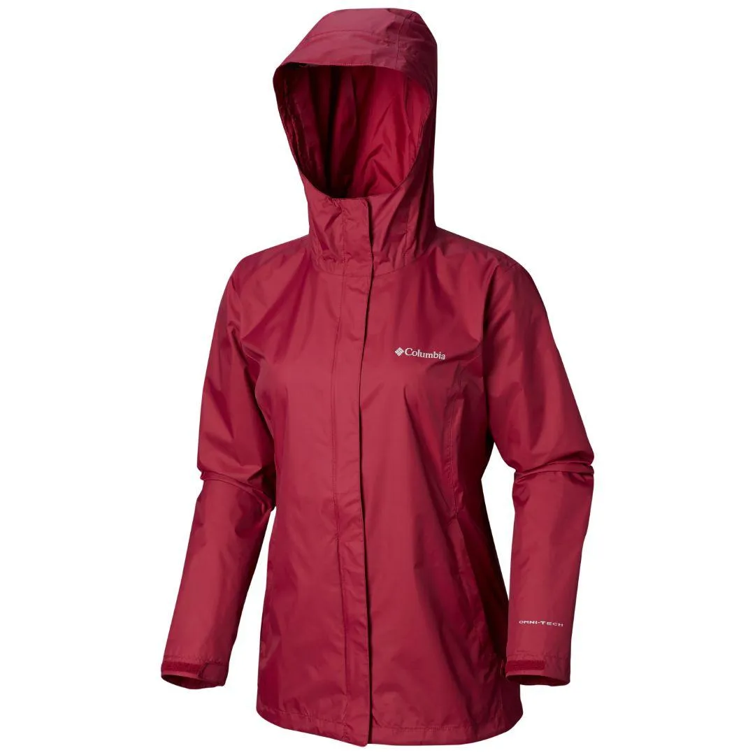 Minimalist Functional Piece Columbia Women Purple Arcadia II Jacket Waterproof