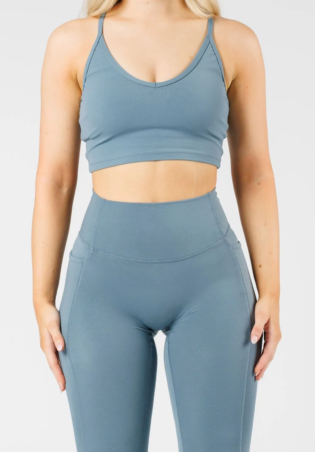 Eco Shopper Yoga Class Soft Wear Reluna Empower Sculptseam? Plus Pocket Legging Slate