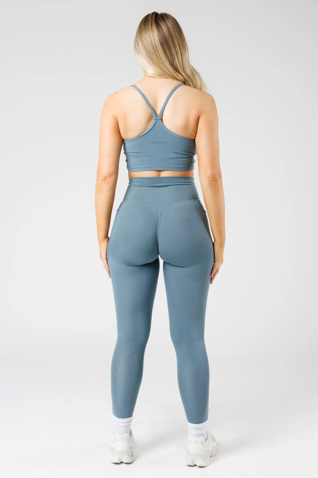 Reluna Empower Sculptseam? Plus Pocket Legging Slate City Walk Minimalist Style workout wear