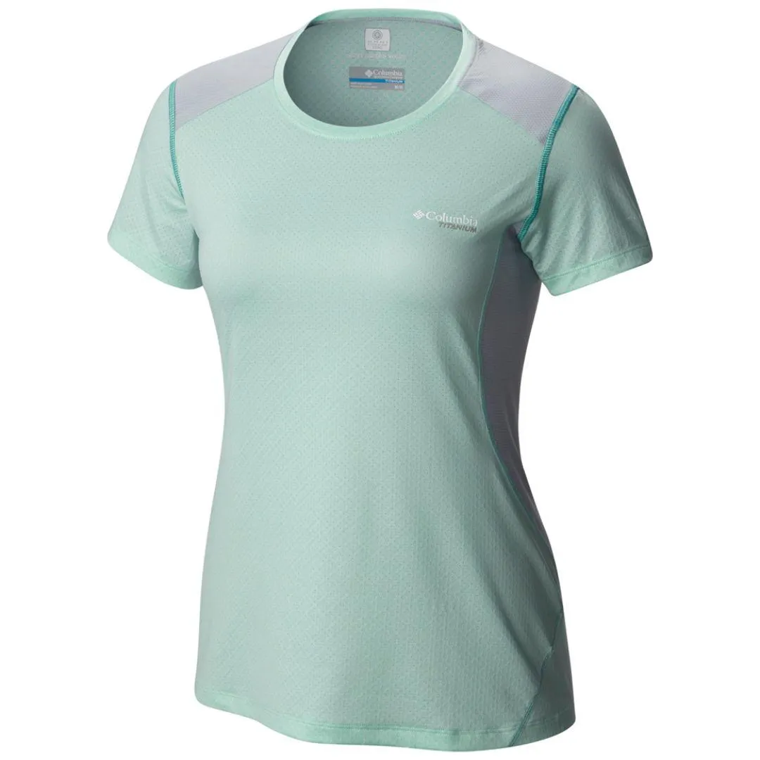 Smooth Finish Columbia Women Brown Titan Ice Short Sleeve Shirt