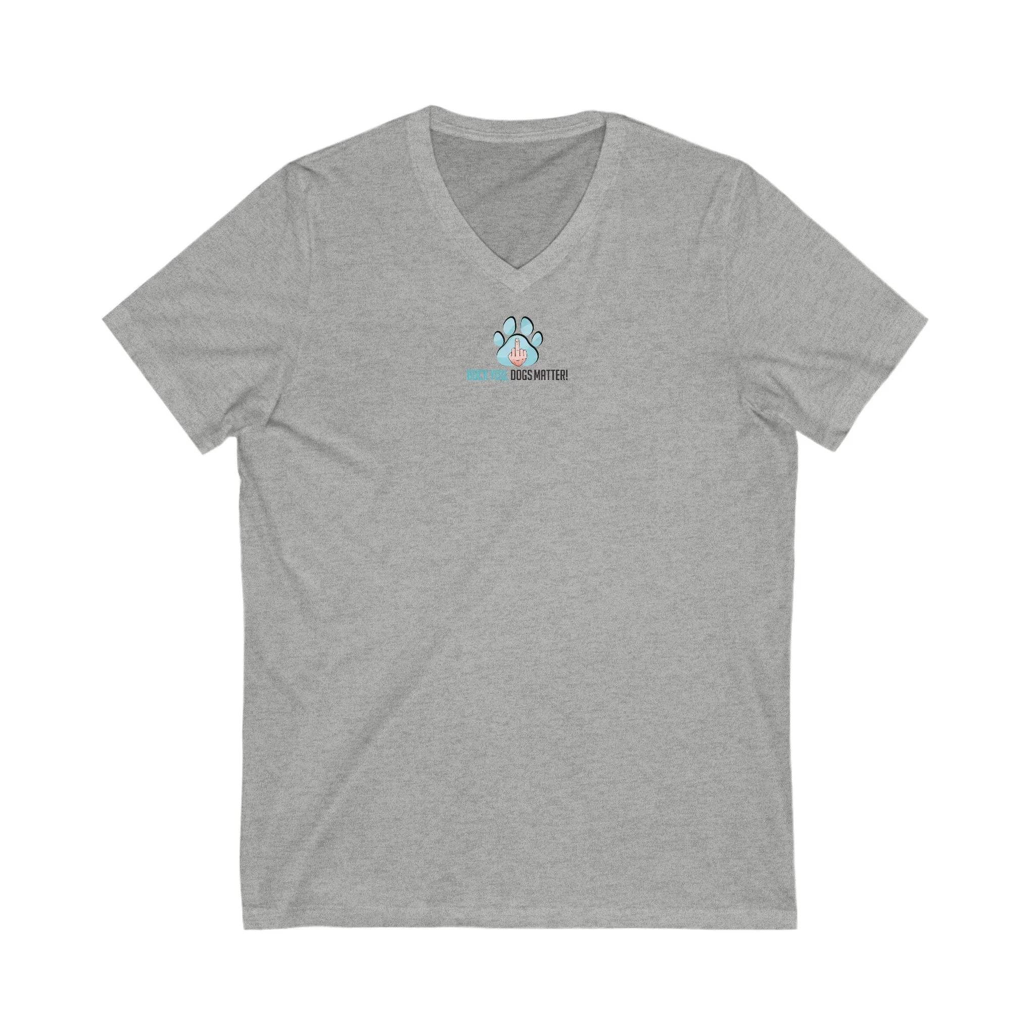 Versatile Style Trend Low Impact Processing Unisex Jersey Short Sleeve V-Neck Tee