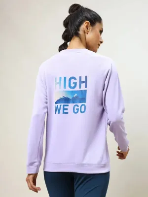 Winter Comfort Women Printed Slim Fit Crew Neck Pullover with ELASTO PLUS