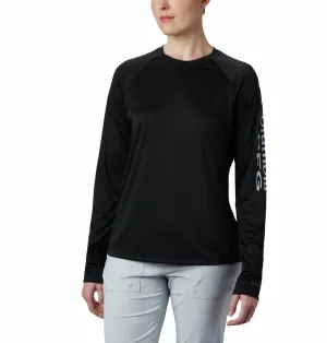 Cozy Style Comfortable Look Columbia Women Black Tidal Tee II Long Sleeve (Sun Protection)