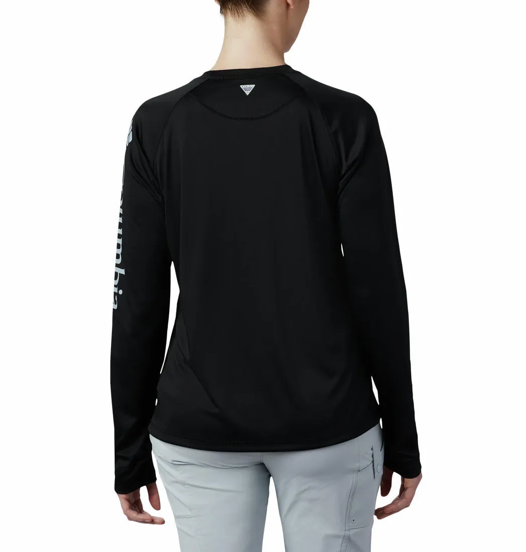 Columbia Women Black Tidal Tee II Long Sleeve (Sun Protection) Holiday Outfit