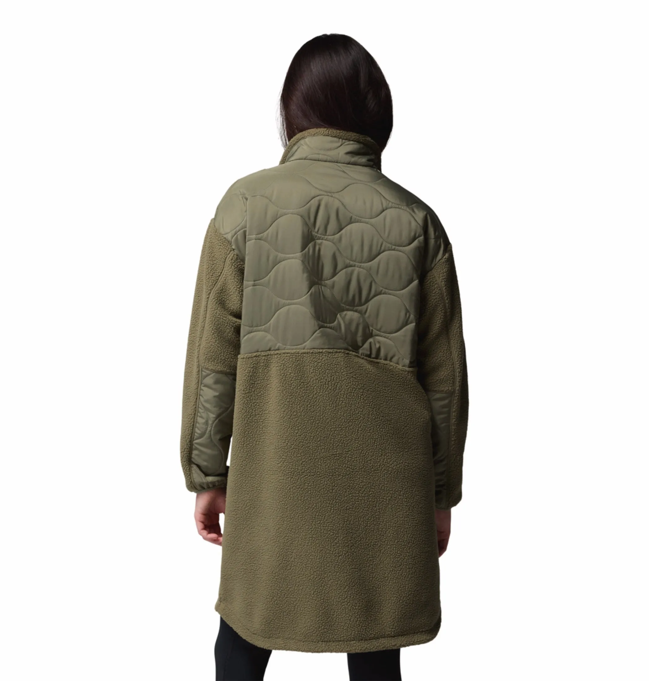 Columbia Women Green Cloud Point Fleece Jacket Floss Protect