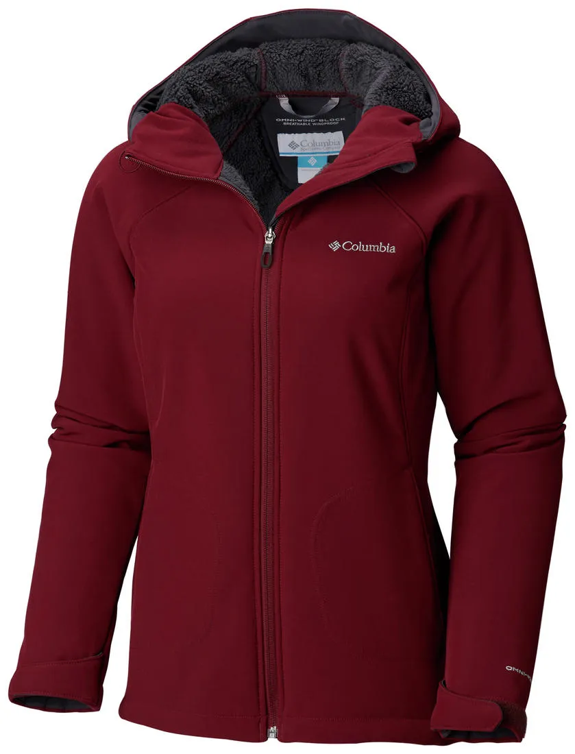 Columbia Women Red Phurtec II Softshell Formula Skiing