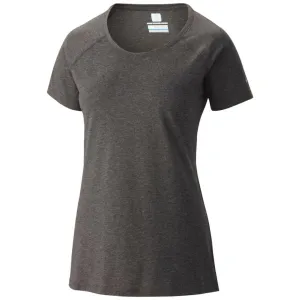 Casual Performance Minimalist fashion Columbia Women Black Silver Ridge Zero Short Sleeve Shirt