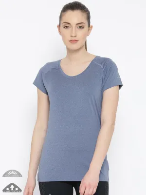 Columbia Women Blue Tuk Mountain Womens Short Sleeve Shirt (Sun Protection) Cool and Chic
