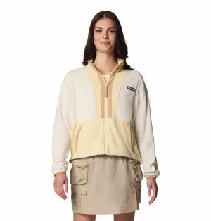 color fast Oversized Fit Columbia Women White Backbowl II Full Zip Fleece