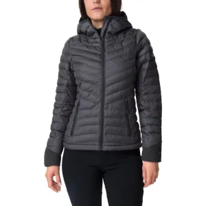 Columbia Women Black Windgates Hooded Jacket Necklace Cozy Shield