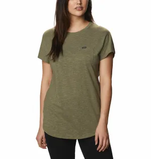 Columbia Women Green Cades Cape Tee Casual Chic