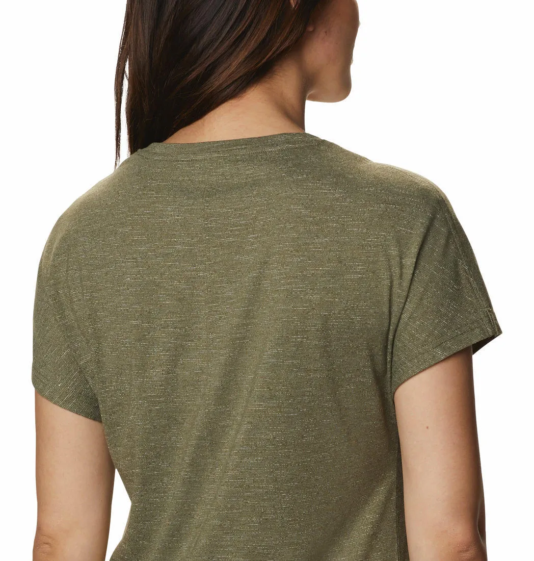 Columbia Women Green Cades Cape Tee Indoor Comfort Comfort and Fit