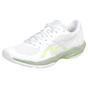 Asics Women's Solution Swift FF 2 - White/Lichen Rock Breathable Knit Upper