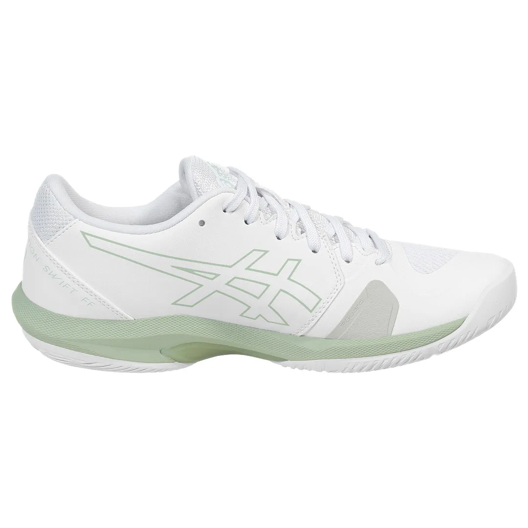 Asics Women's Solution Swift FF 2 - White/Lichen Rock Abrasion Barrier Shock Resistant