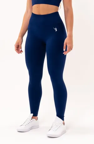Tempo Seamless Scrunch Leggings - Royal Blue Comfort Fit Stretch Feel Fresh