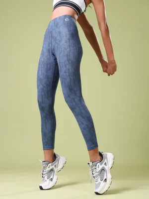 Athletic Flexibility Sculpted Design Women Printed Slim Fit Tights with ELASTO PLUS