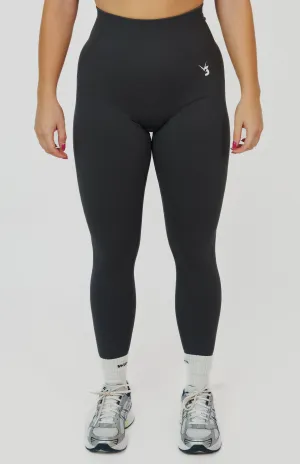 Tempo Seamless Scrunch Leggings - Slate Grey Non-Restrictive Stretch Support Fit
