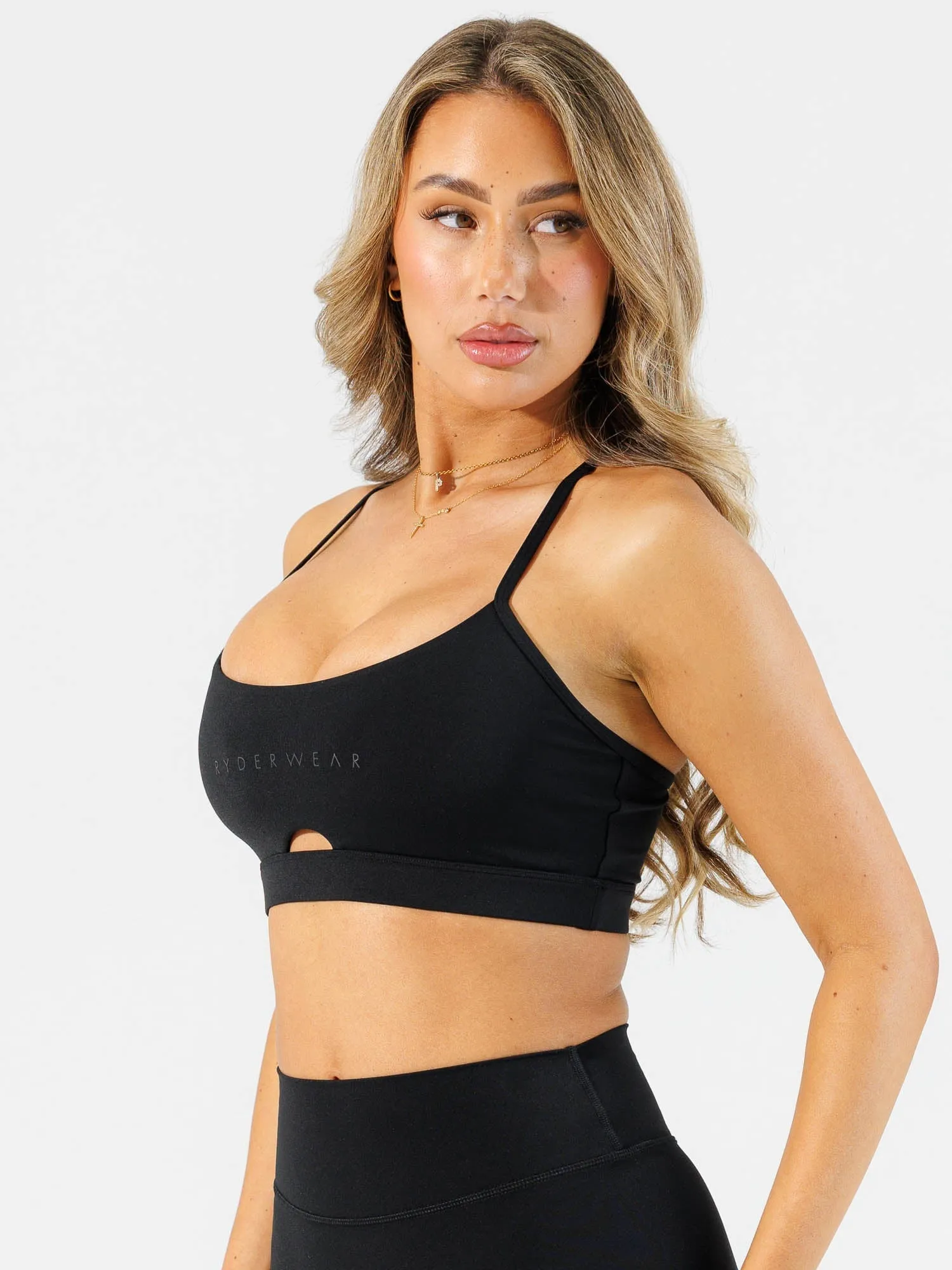 NKD Staples Bra - Black All-Day Design Purple workout gear