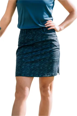 Seasonal Must Have Women Elite Graphic Skort 17" (High Waist)- 4-Ways stretch