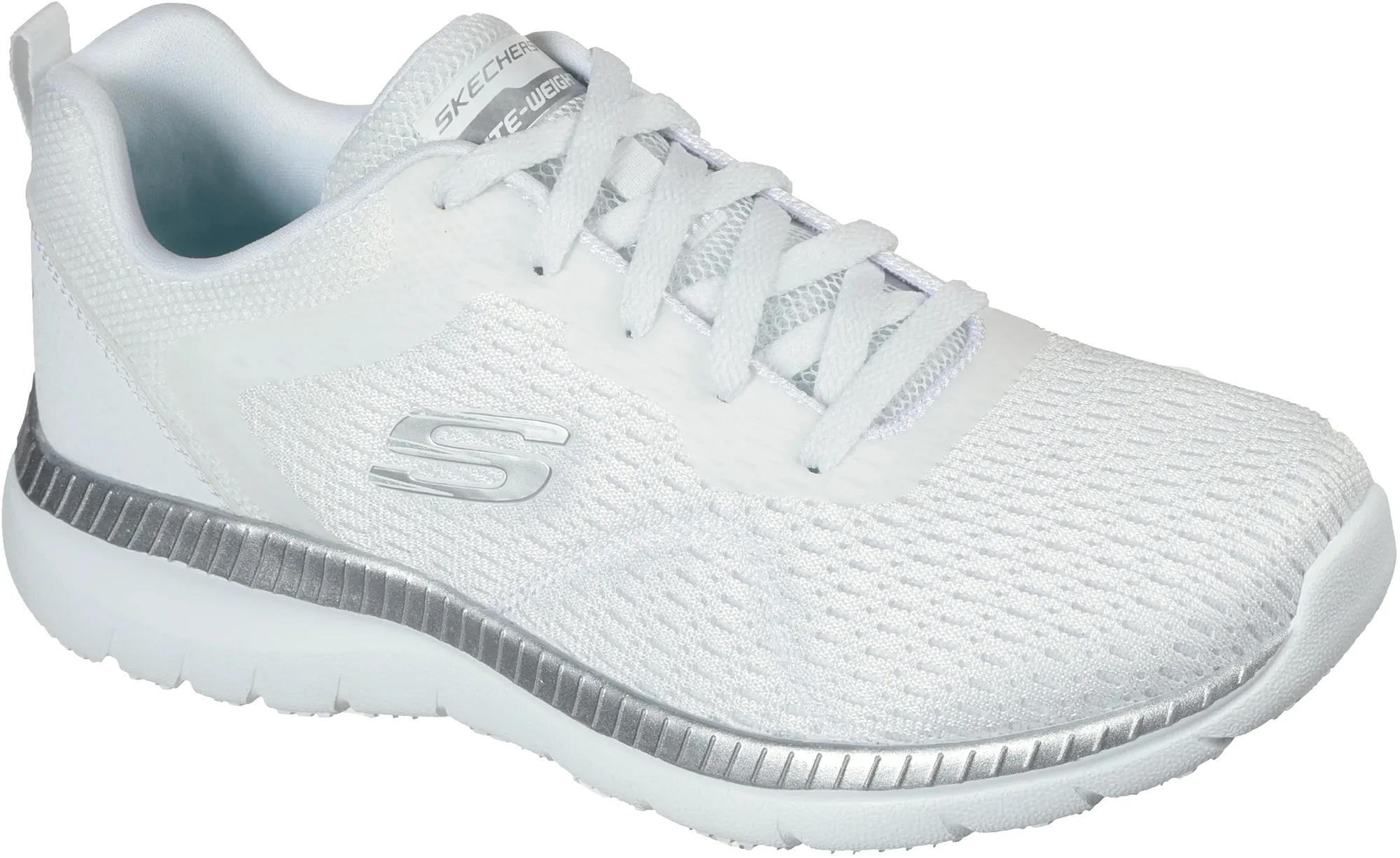 Skechers Bountiful Womens Training Shoes - White Star Walk Adult Ease