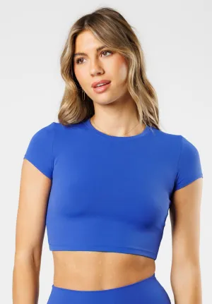 Preppy Active Design RecStretch? Short Sleeve Crop Infinity