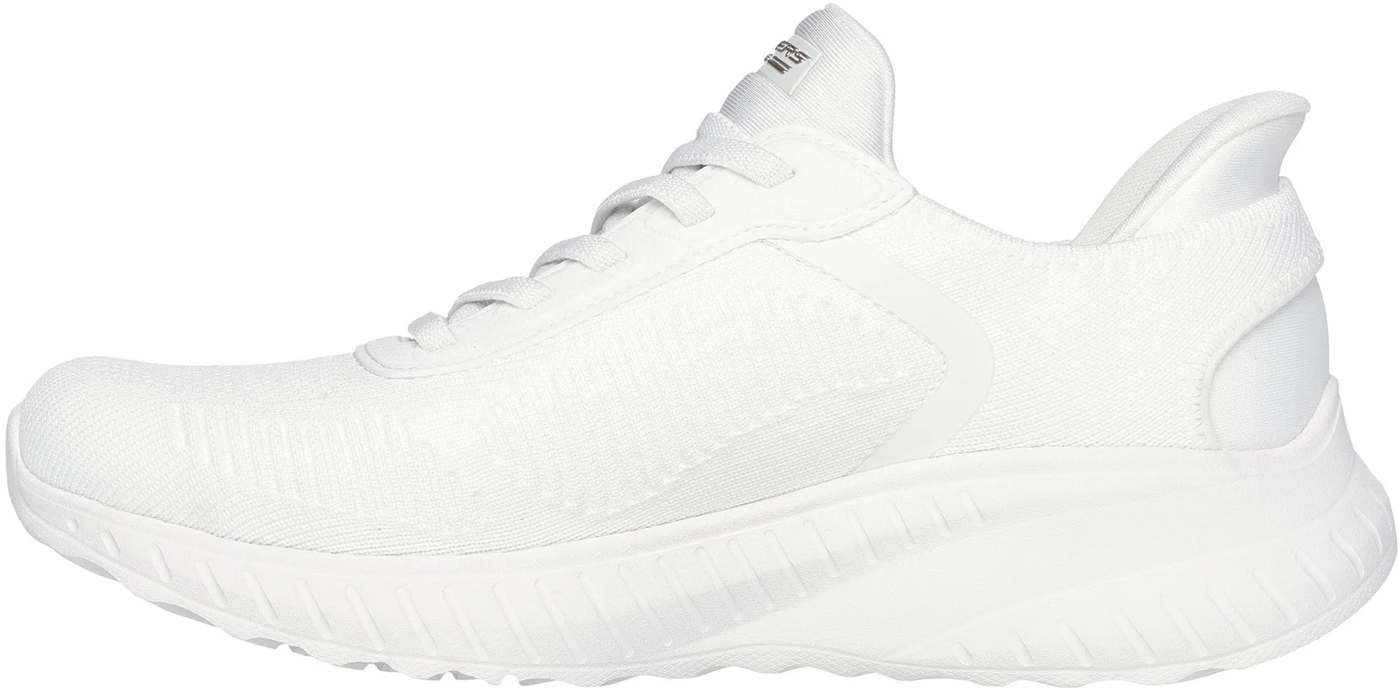 Date night Season Ease Skechers BOBS Sport Squad Chaos Womens Training Shoes - White
