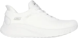Water Edge Adjustable Closure Skechers BOBS Sport Squad Chaos Womens Training Shoes - White
