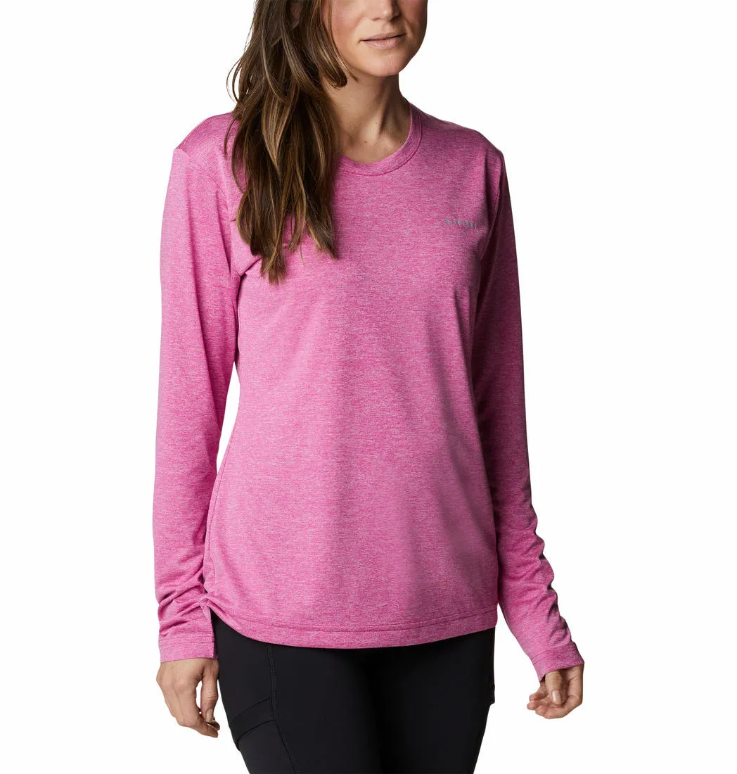 Columbia Women Pink Columbia Hike LS Shirt On-the-Go Comfort Holiday Outfit