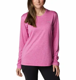 Columbia Women Pink Columbia Hike LS Shirt Breathable Performance Wear
