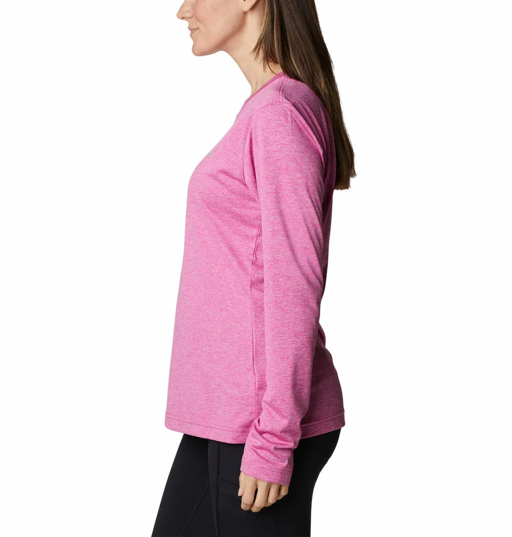 Columbia Women Pink Columbia Hike LS Shirt Urban Smart