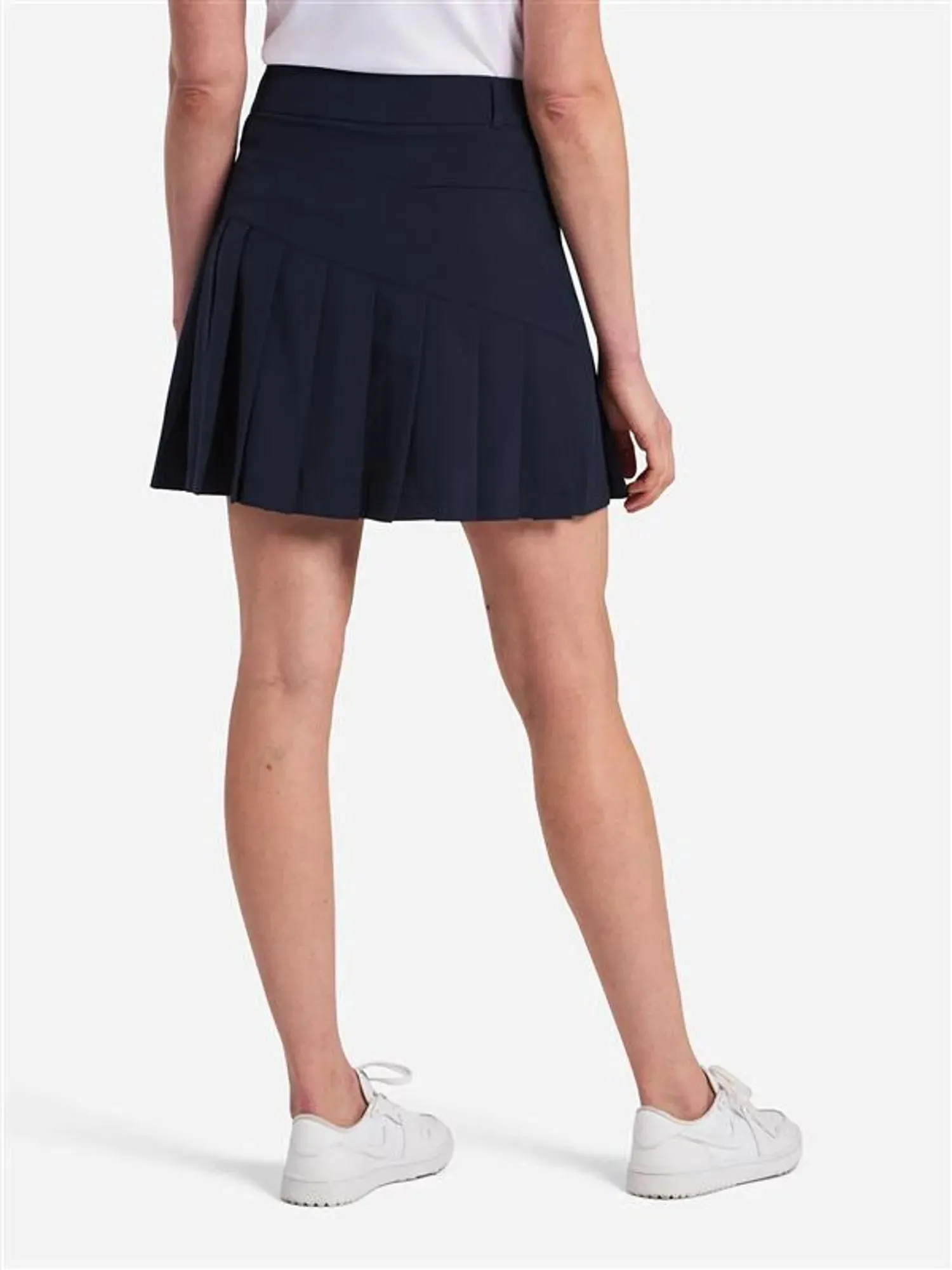 W SOLID PLEAT SKORT Navy Smooth Finish