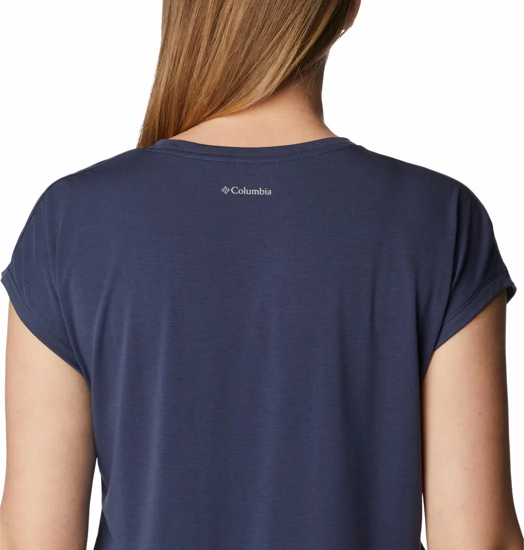 birthday party Columbia Women Navy Blue Boundless Trek Short Sleeve Tee
