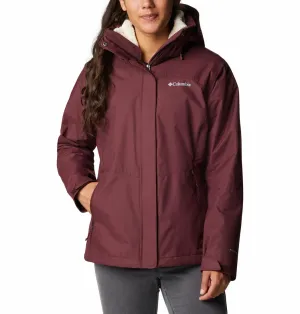 Columbia Women Red Bugaboo II Fleece Interchange Jacket Recycled Polyester Mountain