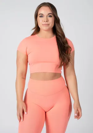 LiteSpeed Short Sleeve Crop Fairy Comfort Style MoistureWickingFabric