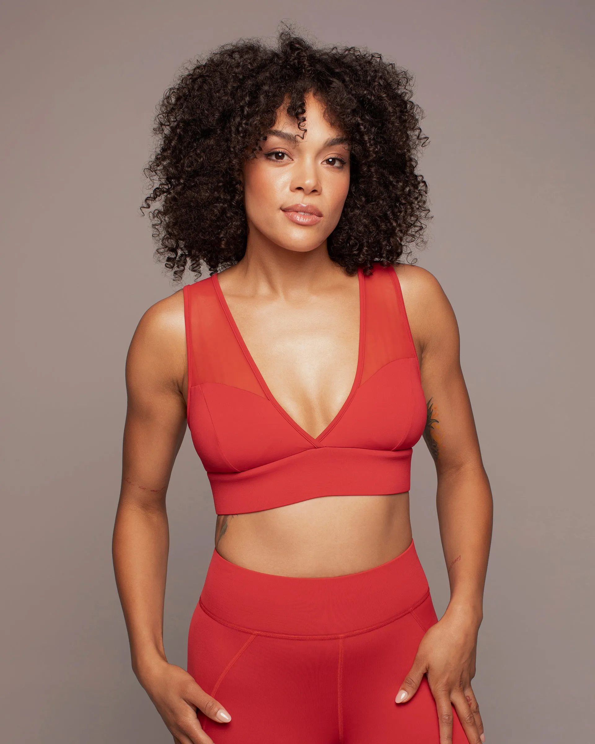 Elastic stitching Solstice Longline Bra