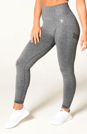 Define Seamless Scrunch Leggings - Dark Grey Marl Modern Performancewear Petite Size Daily Routine