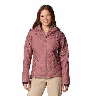 Water Resistant Material Columbia Women Pink Heavenly Hooded Jacket