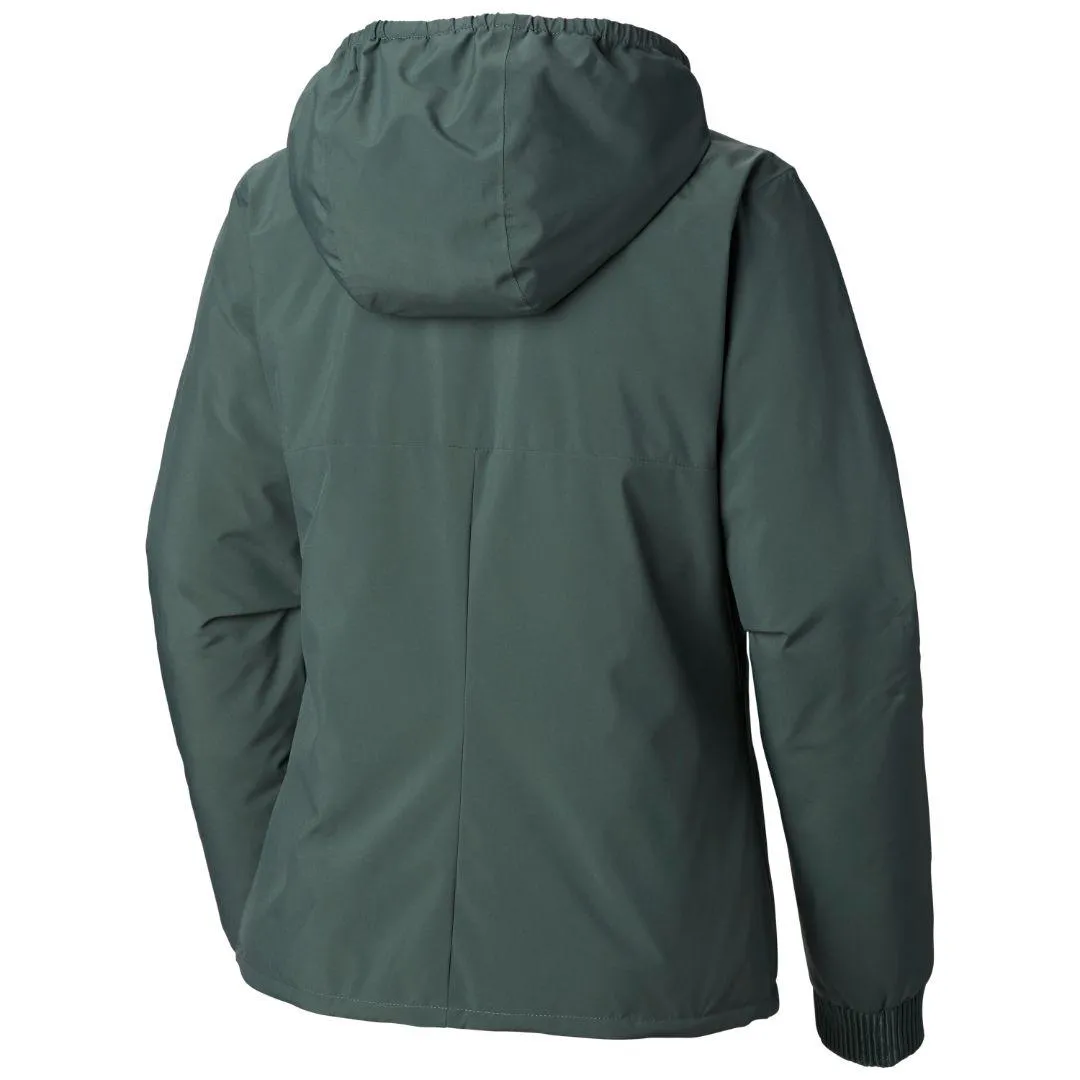 Columbia Women Green Hillsdale Spring Reversible Jacket Heavy Duty Zipper Compassion