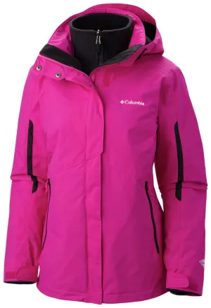 Quick Zip Columbia Women Red Bugaboo Interchange Jacket