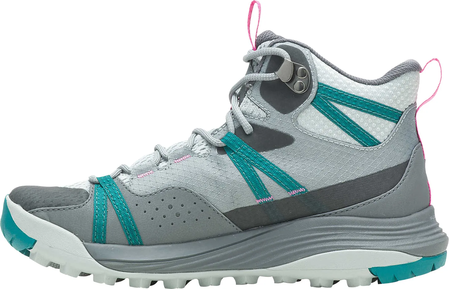 Merrell Siren 4 Mid GORE-TEX Womens Walking Boots - Grey Low Impact Landing Design Rock Guard