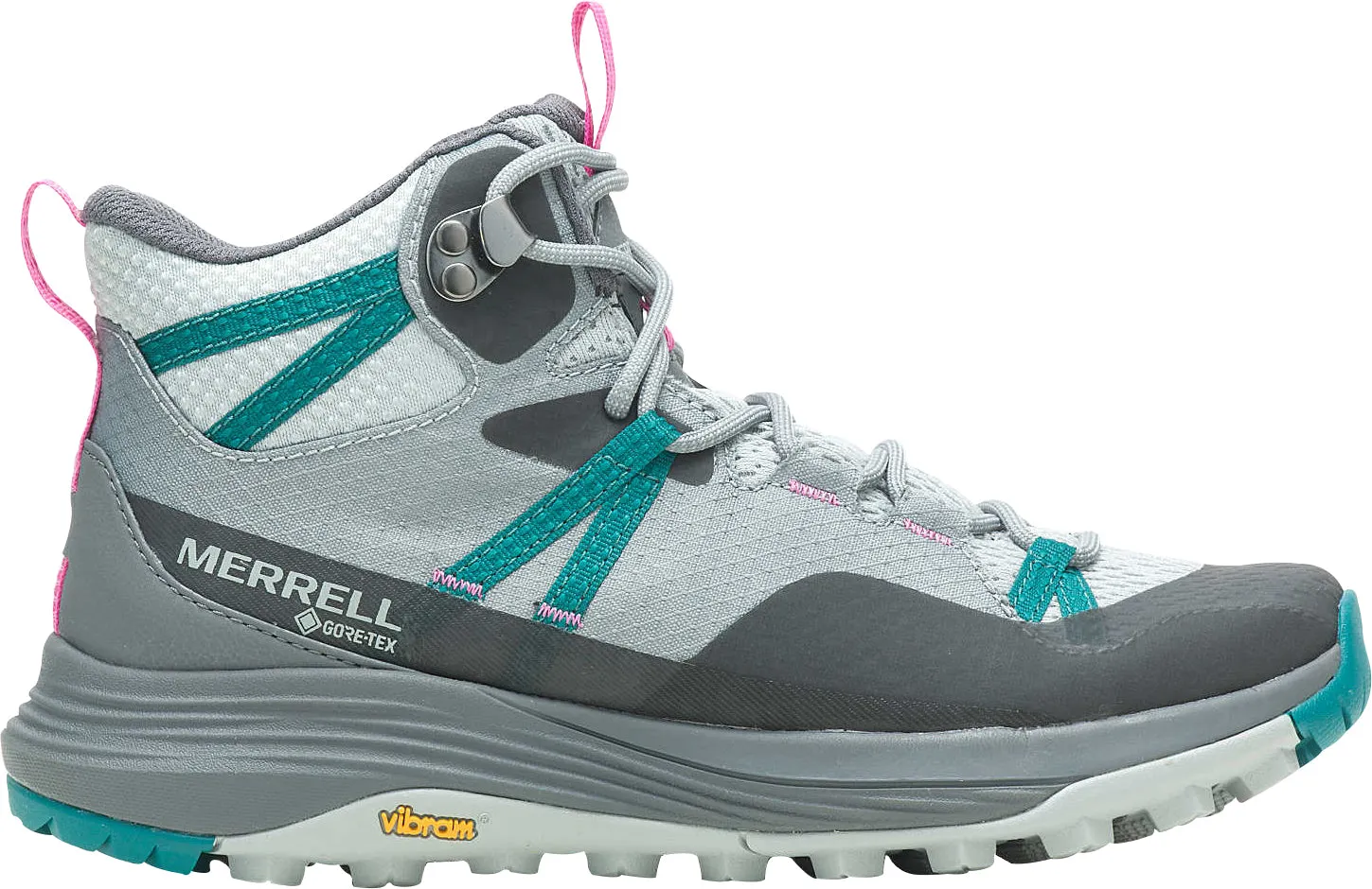 Merrell Siren 4 Mid GORE-TEX Womens Walking Boots - Grey Cushioned Insole Technology Velvet Rich