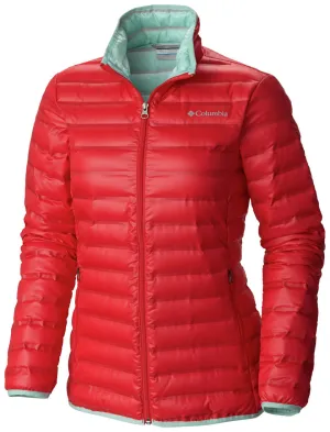 Columbia Women Red Flash Forward Down Jacket suitable for dance competitions