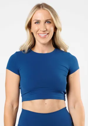 BreathableMaterial Relaxed Vibes RecStretch? Short Sleeve Crop Ether