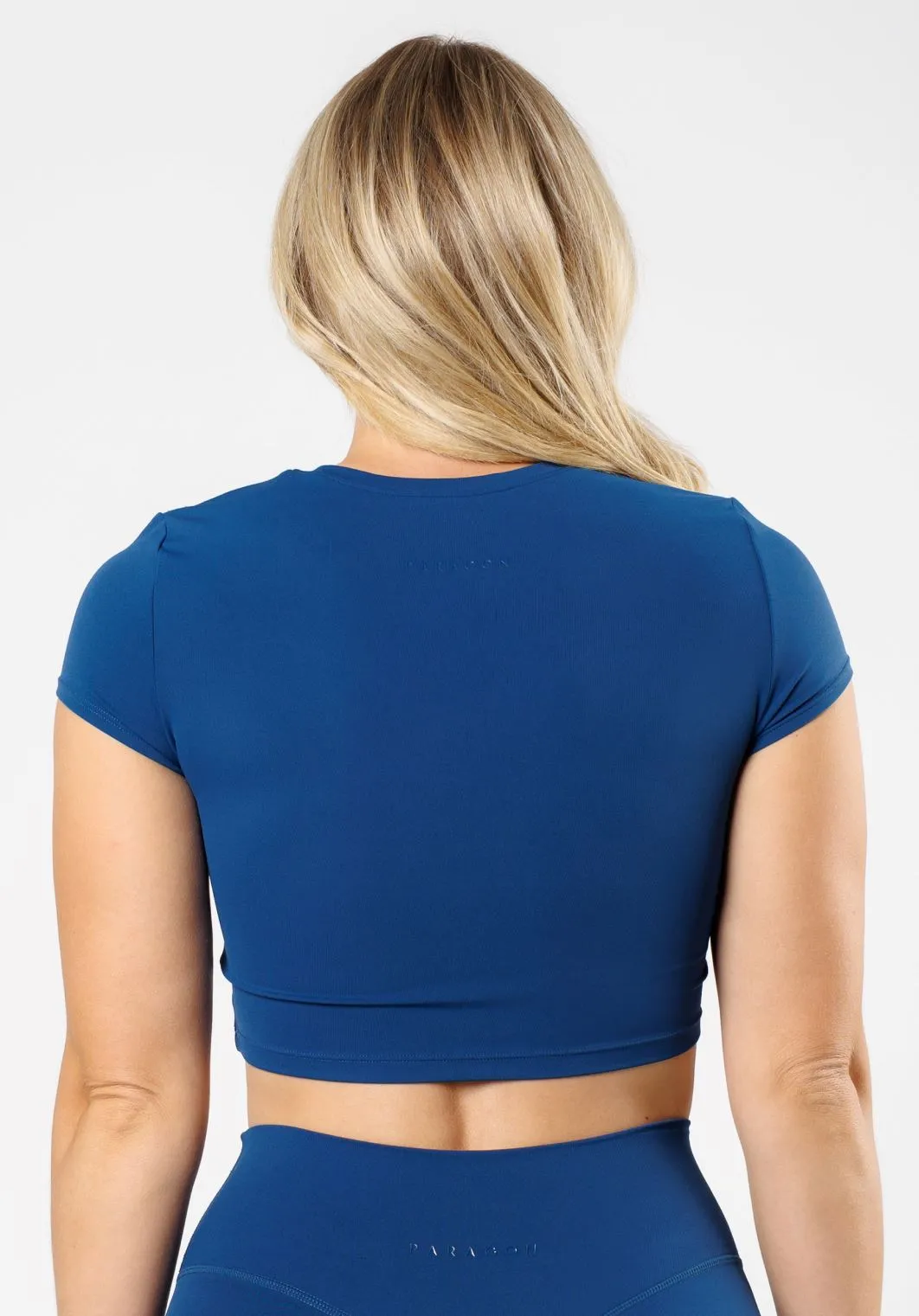 Classic Cut Sleek Performance Fit RecStretch? Short Sleeve Crop Ether